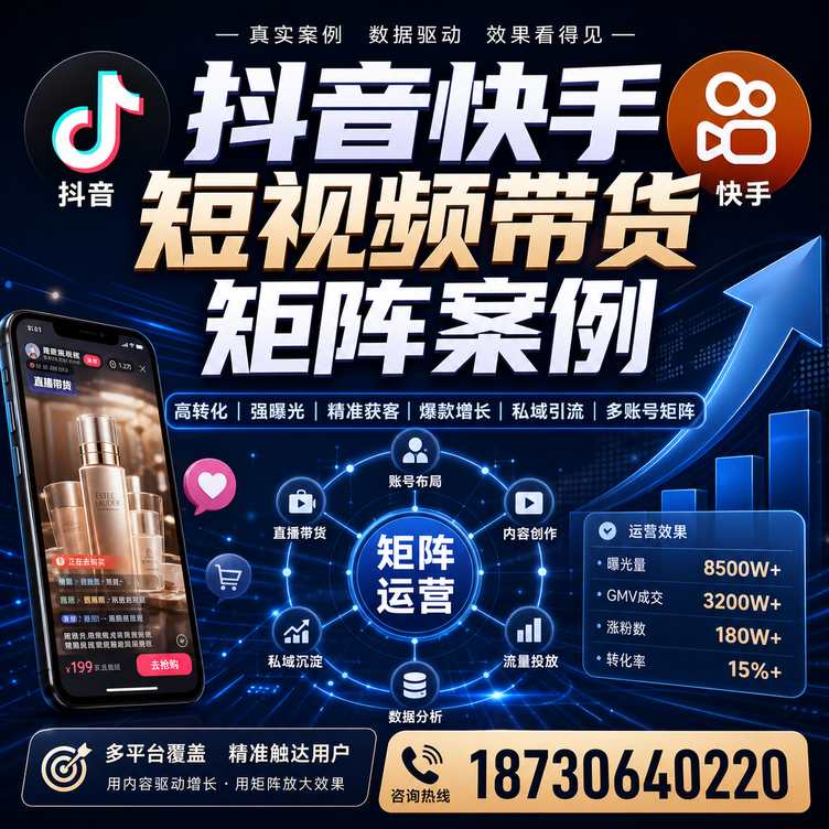 鹤岗短视频带货团队多平台矩阵自动分发案例